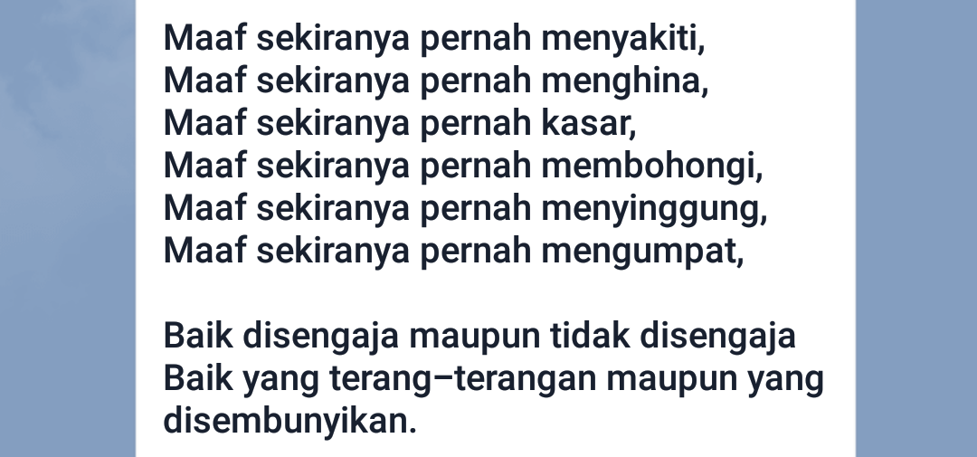 Pertanda Bulan Puasa Semakin Dekat