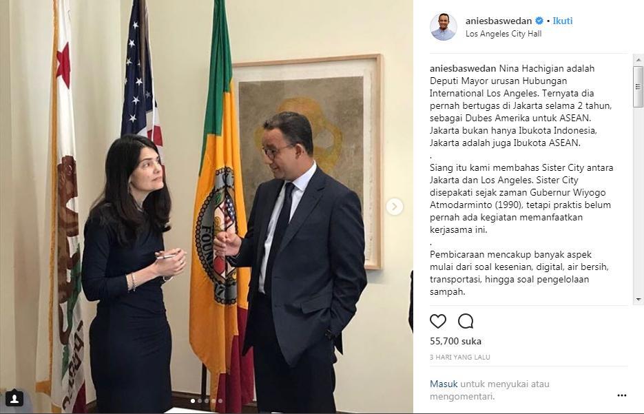 Ke Los Angeles, Anies Akan Jadi Pembicara Annual Global Conference 2018