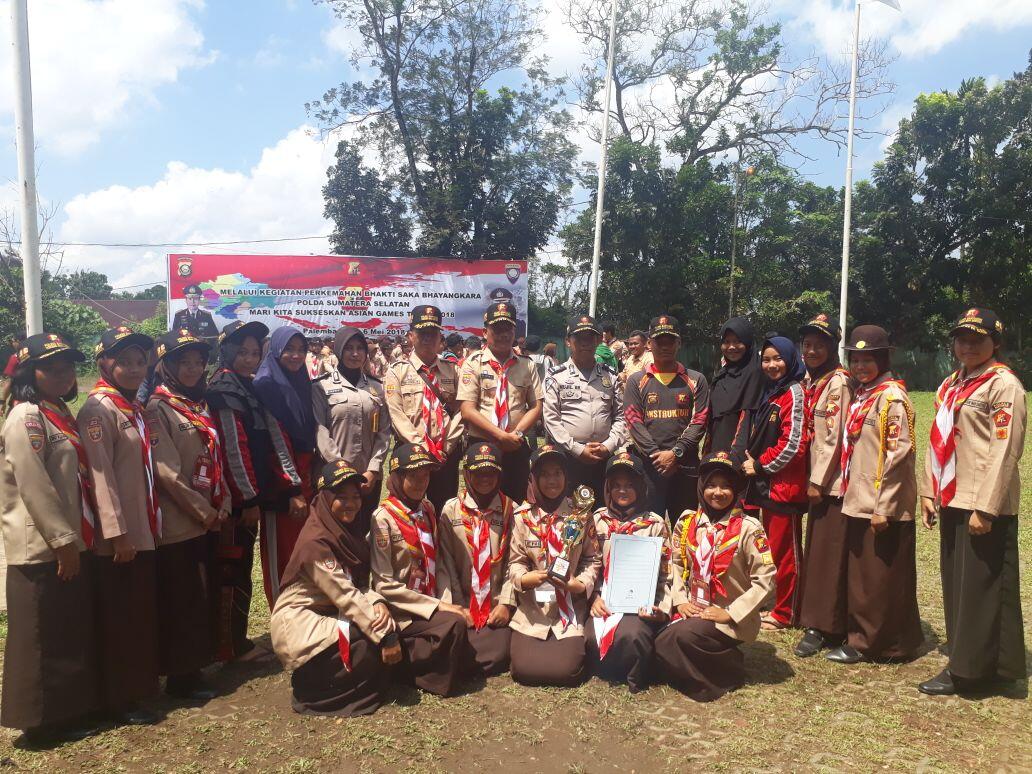 Kanit Binmas Polda Sumsel Pimpin Upacara Penutupan Perkemahan Saka Bhayangkara