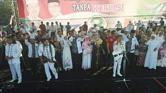 RHOMA IRAMA AJAK WARGA BANYUASIN PILIH NO. 3 BUYA -- SUPARTIJO