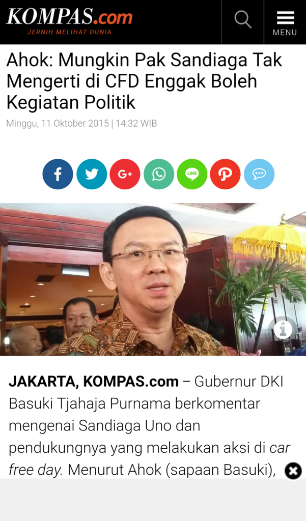 Saat Inisiator CFD Saksikan Debat Satpol PP dengan Pria Berkaus #2019GantiPresiden