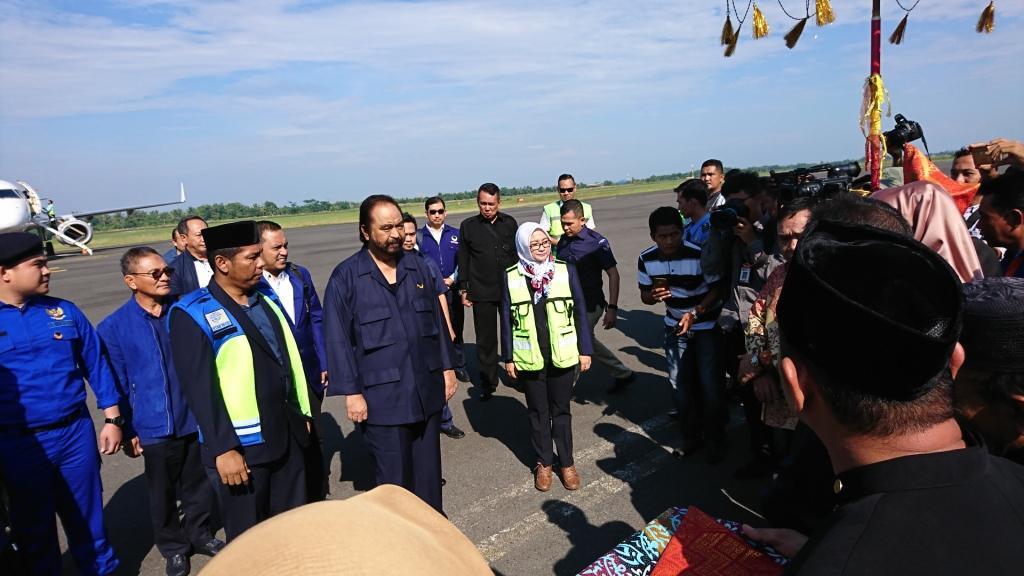 Surya Paloh Turun Tangan Kampanyekan Sarimuda-Abdul Rozak