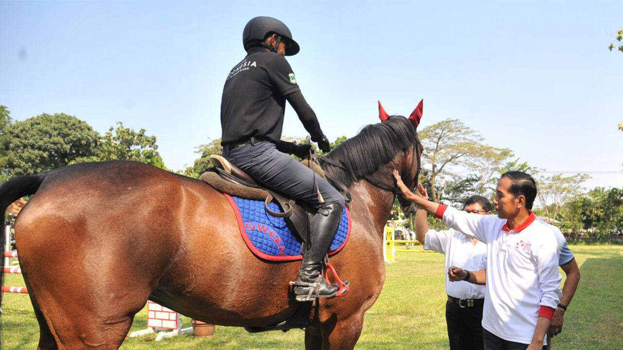 Jokowi Harap Atlet Berkuda Sumbang Emas di Asian Games 2018