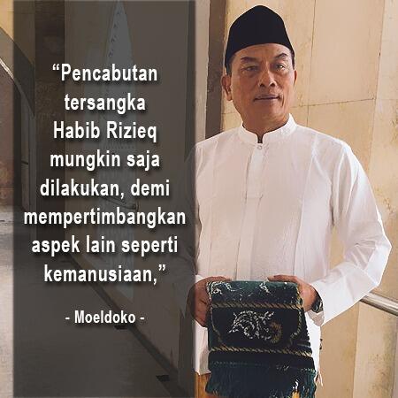 Moeldoko Buka Peluang Pencabutan Tersangka Rizieq