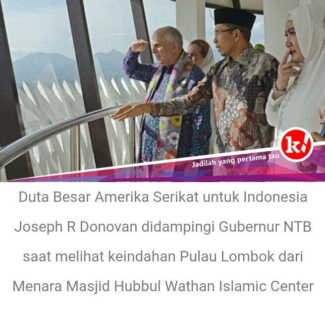 Dubes AS Apresiasi Komitmen NTB Jalankan MCC