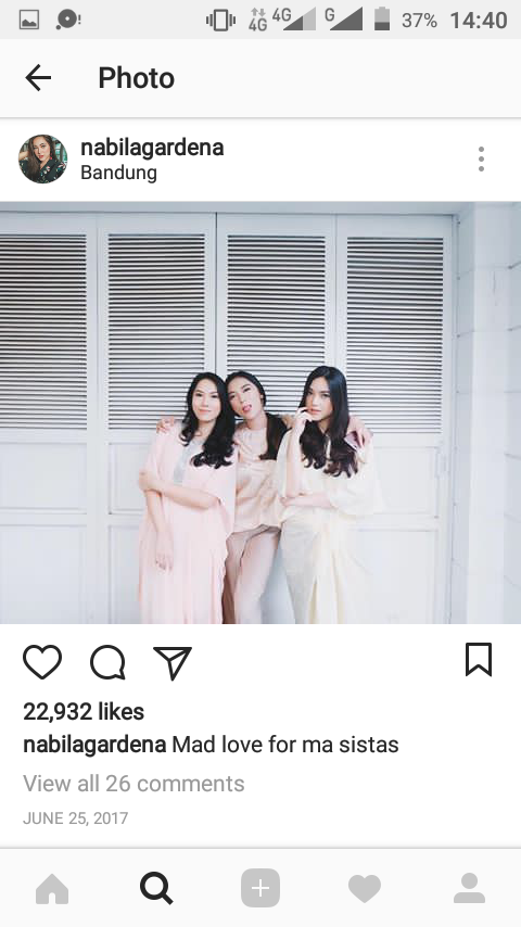 Nabila Gardena, Selebgram Cantik Asal Bandung Yang Bikin Agan Pengen Nikahin Doi