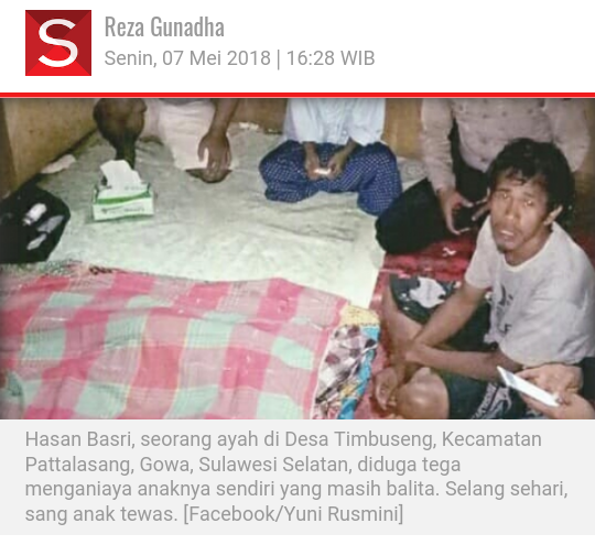Celananya Dikencingi, Ayah Kandung Aniaya Balita sampai Tewas