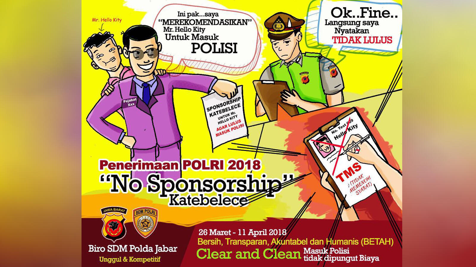 Kampanye Rekrutmen Polri Bersih Lewat Meme KASKUS