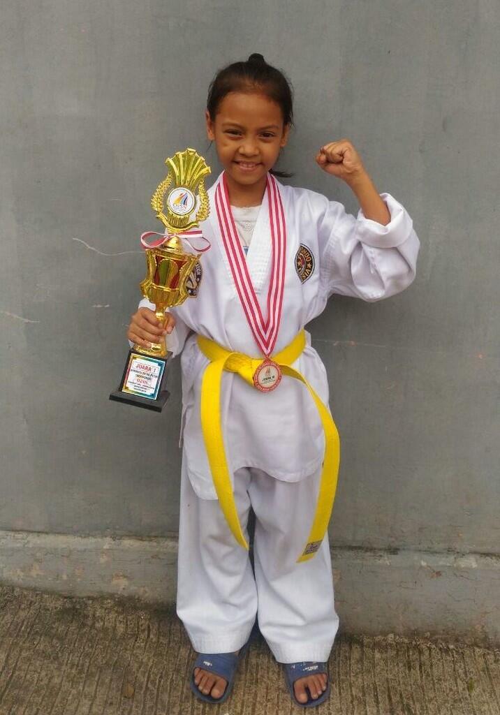 Jauzaa Taqyi Salsabil Taekwandoin Cilik Yang Menjanjikan