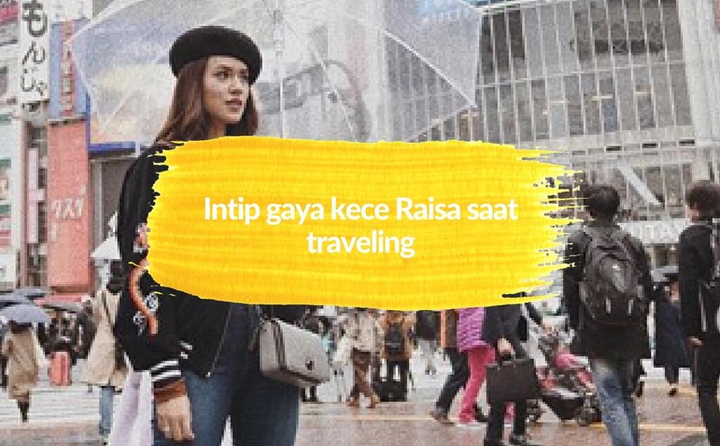 Intip gaya kece Raisa saat travelling