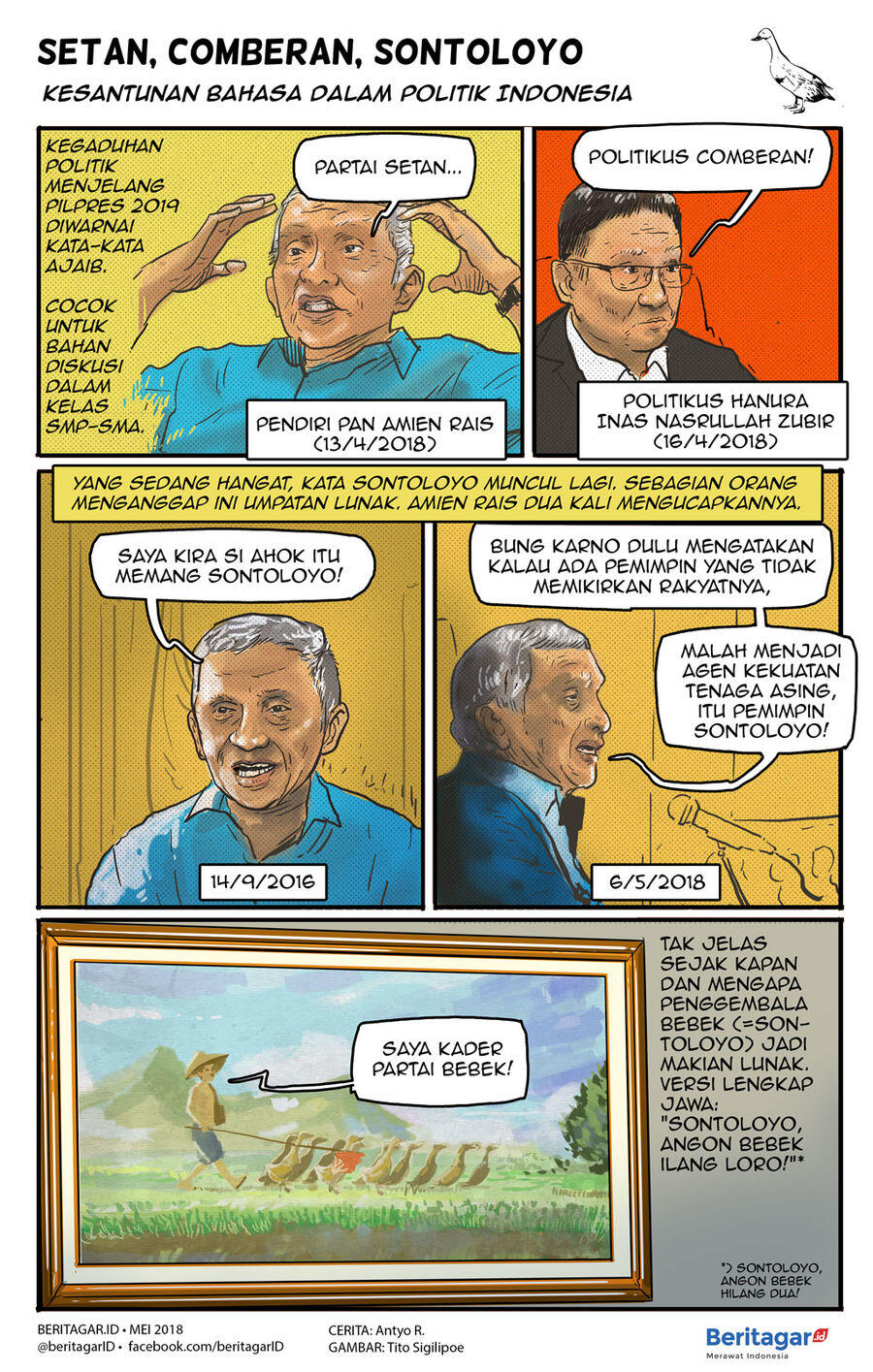 Sontoloyo dan comberan dalam politik