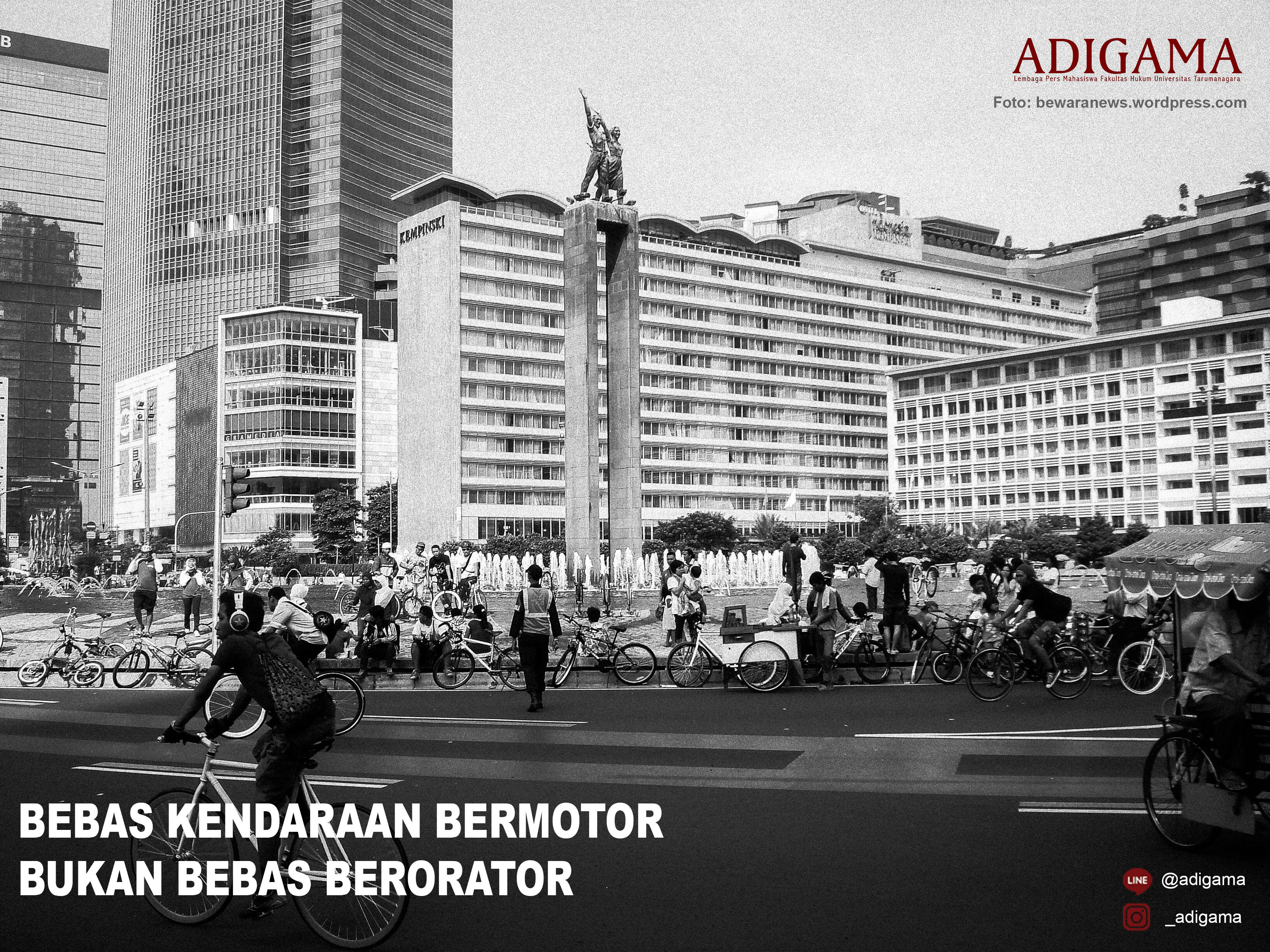 Bebas Kendaraan Bermotor, Bukan Bebas Berorator