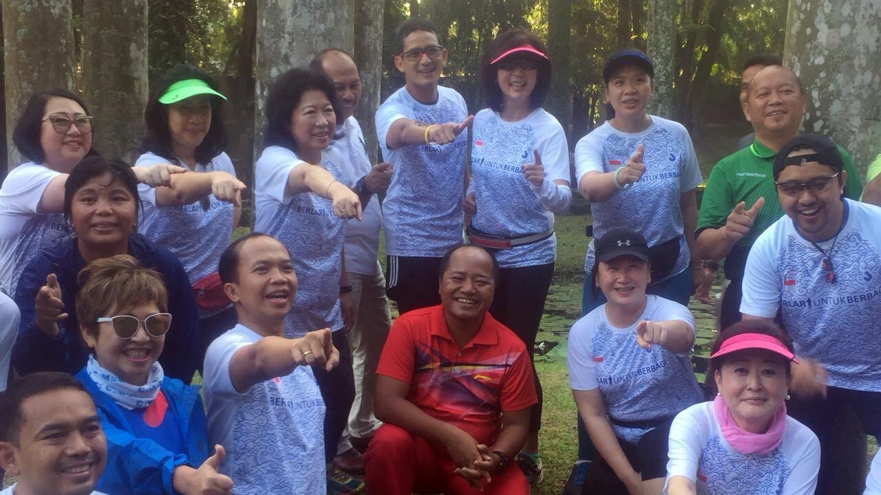 Canda Sandi Ingin Ajak Mari Elka Gabung Tim Pemenangan Prabowo