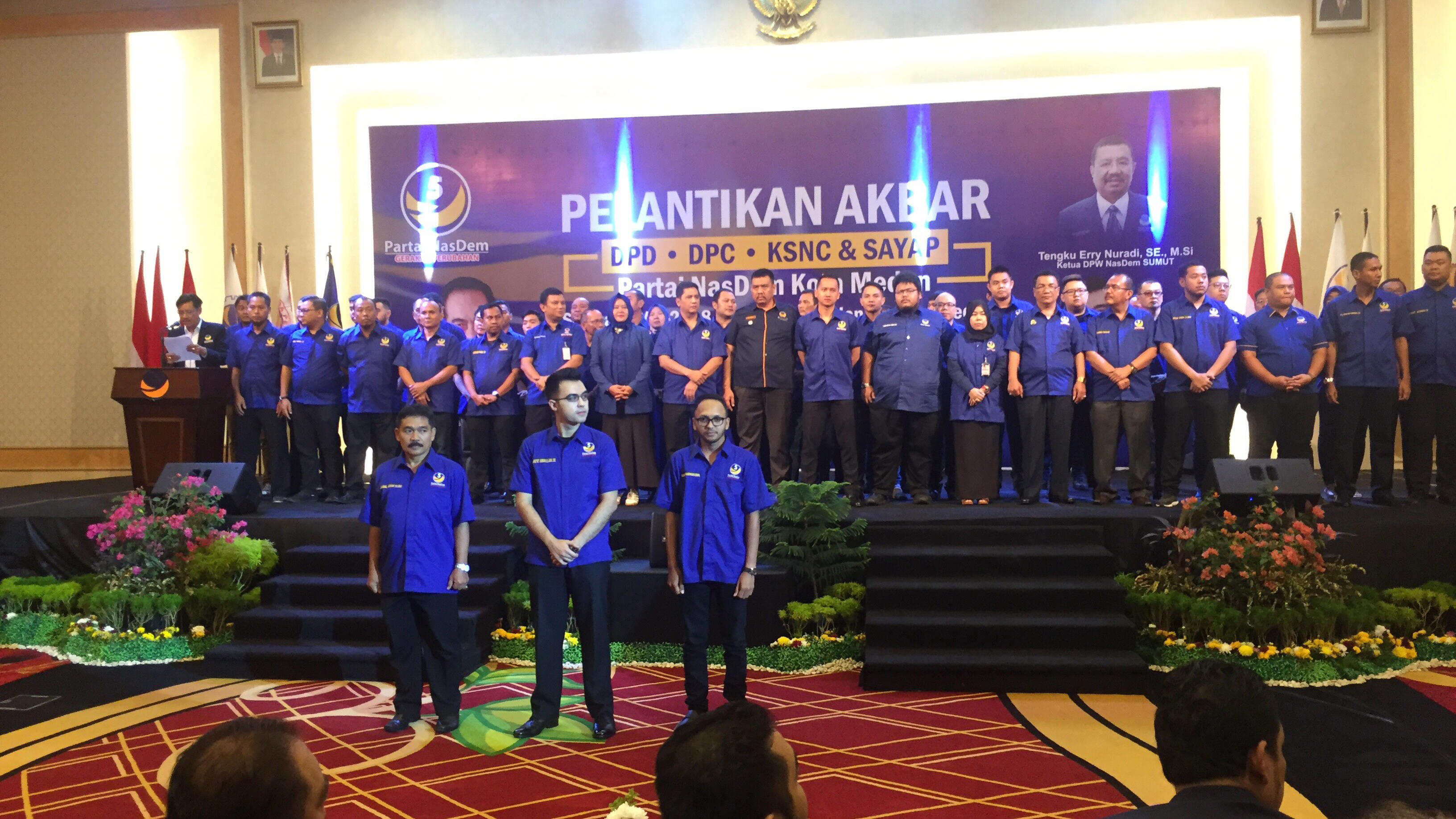 Surya Paloh Lantik Pengurus NasDem di Sumatera Utara