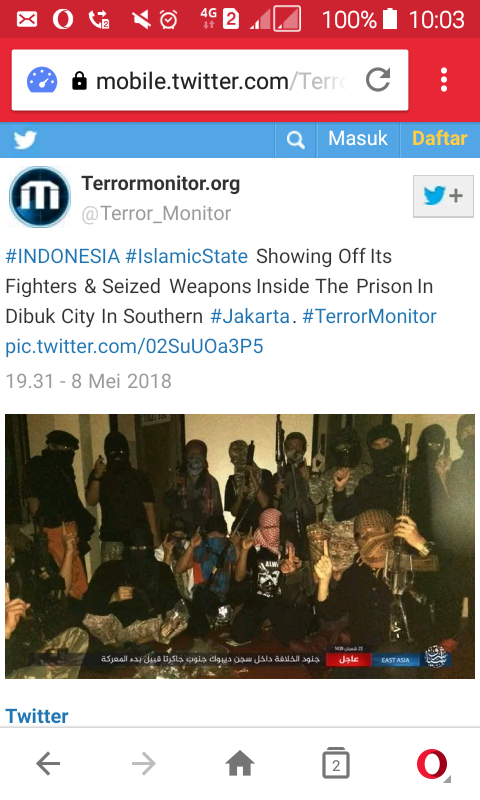ISIS terlibat di kerusuhan mako brimob?