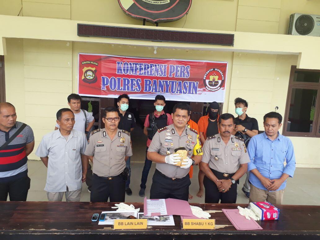 Sat Res Narkoba Polres Banyuasin Gagalkan Peredaran Sabu Senilai 1 Milyar