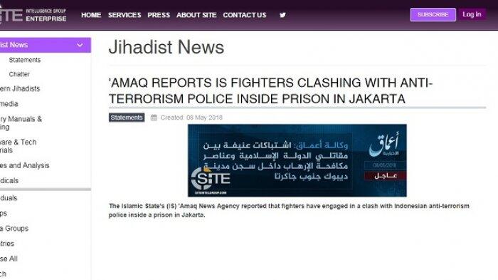 6 Orang Tewas Rusuh di Mako Brimob, Ini Keterangan Resmi ISIS Internasional