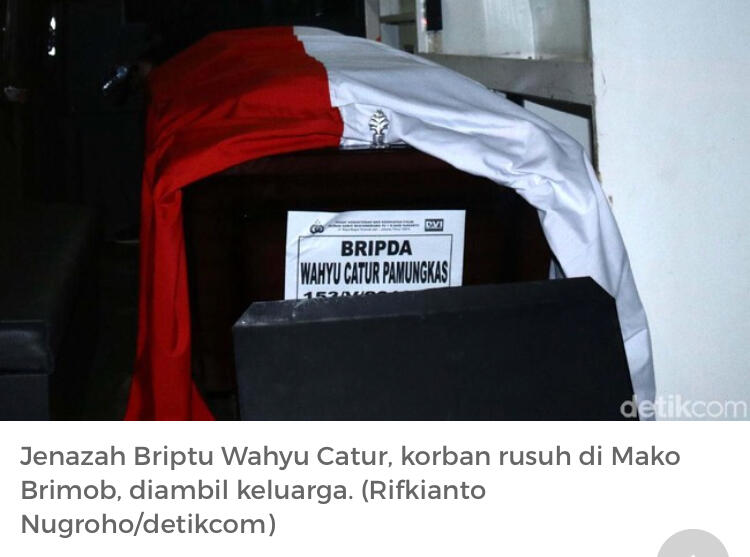 Begini Sadisnya Napi Teroris Bunuh 5 Polisi di Mako Brimob