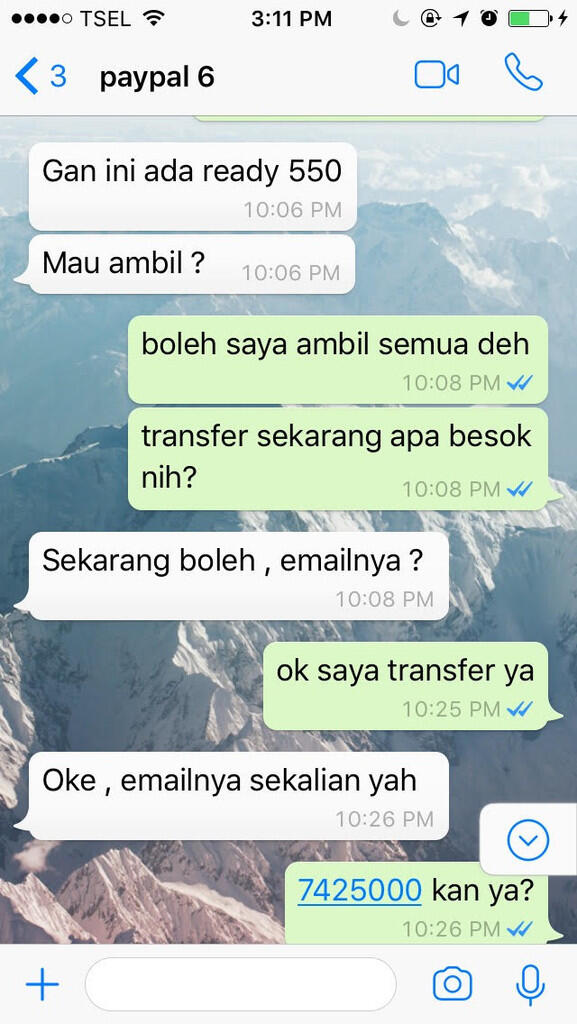 Surat Terbuka Dyan Van Hendyta - Paypal $550