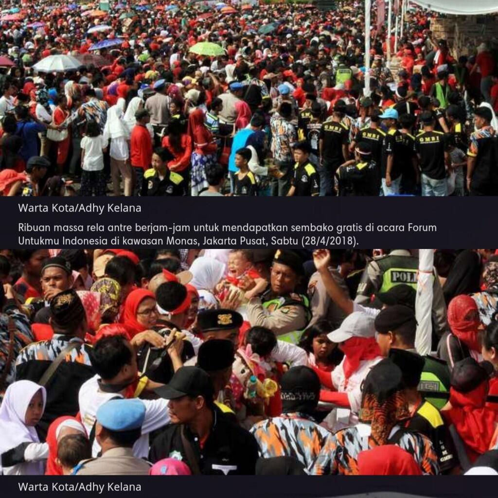 Putar-putar Duit Rp500 Juta untuk Korban Tragedi sembako Monas