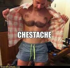 Ngakak.. Desain Bulu Dada Pria Ini Gokil Abiz?? Bikin Cewek Geli