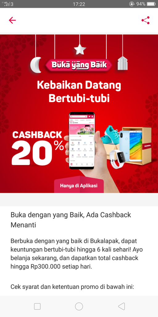 Promo yang gak niat dari bukalapak