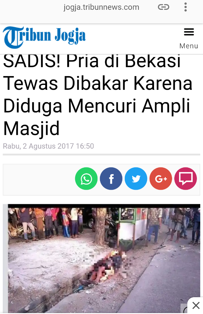 Jangan Ada Persekusi Dan Main Hakim Sendiri! 