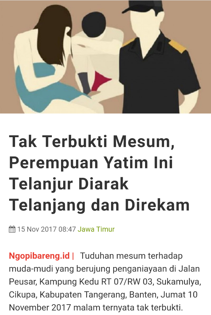 Jangan Ada Persekusi Dan Main Hakim Sendiri! 