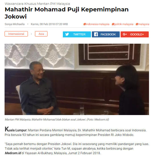 Mahathir Mohamad, Janji Evaluasi Investasi China dan Karier Politik Menjadi Perdana M