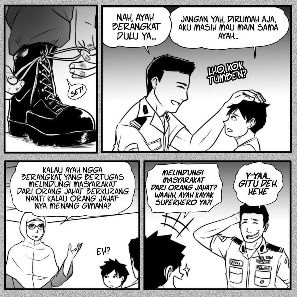 Komik #KamiBersamaPOLRI Created by @otoycihuy