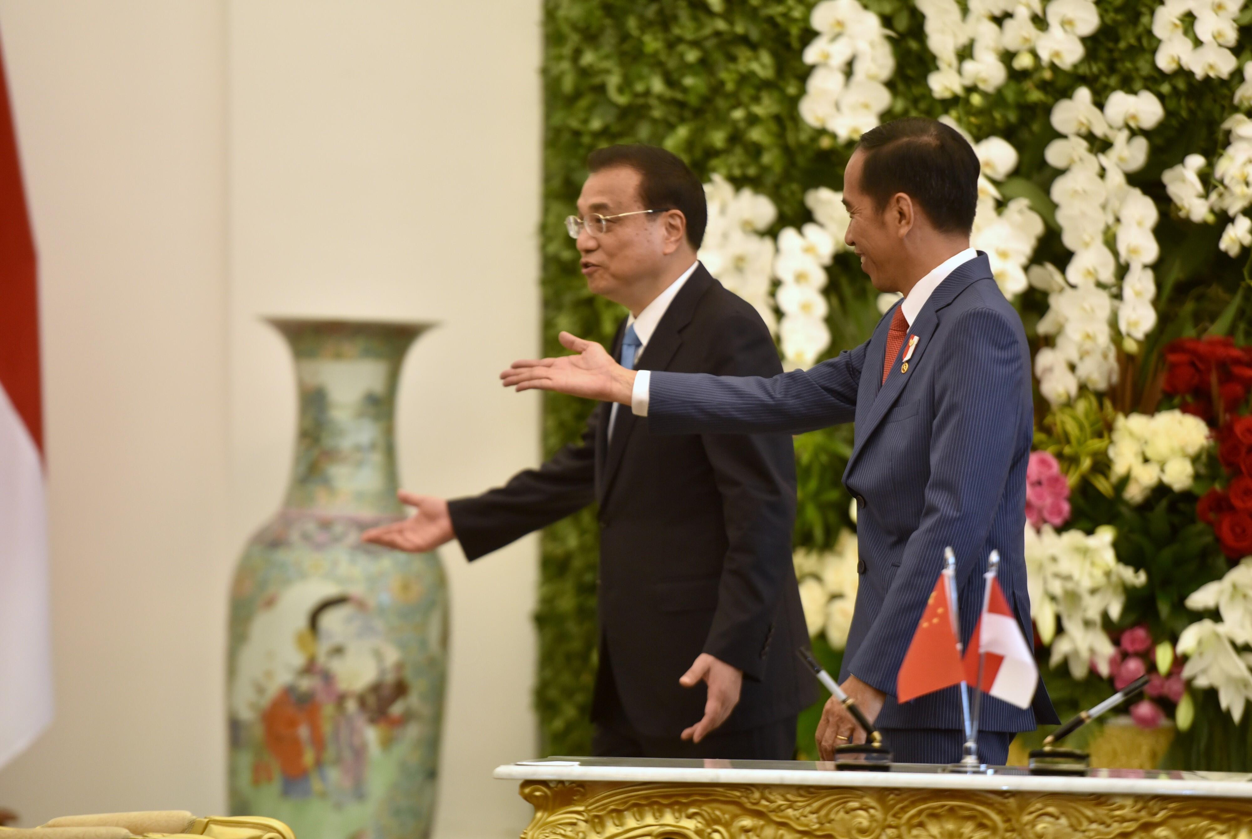 Presiden Jokowi Terima Kunjungan PM RRT Li Keqiang di Istana Bogor