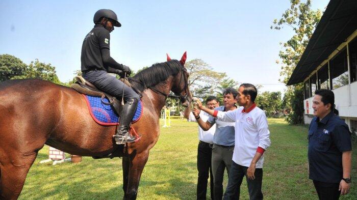 Suntik Semangat Atlet, Presiden Kunjungi Pelatnas Berkuda di Depok