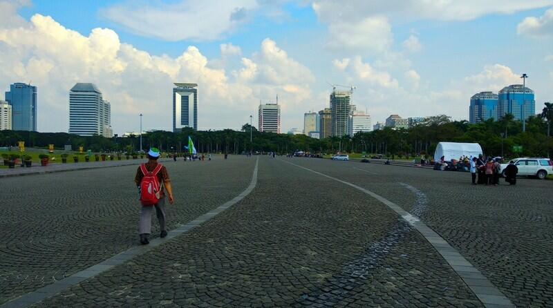 Aksi 115 Solidaritas untuk Baitul Maqdis Bubar, Monas Kembali Kinclong