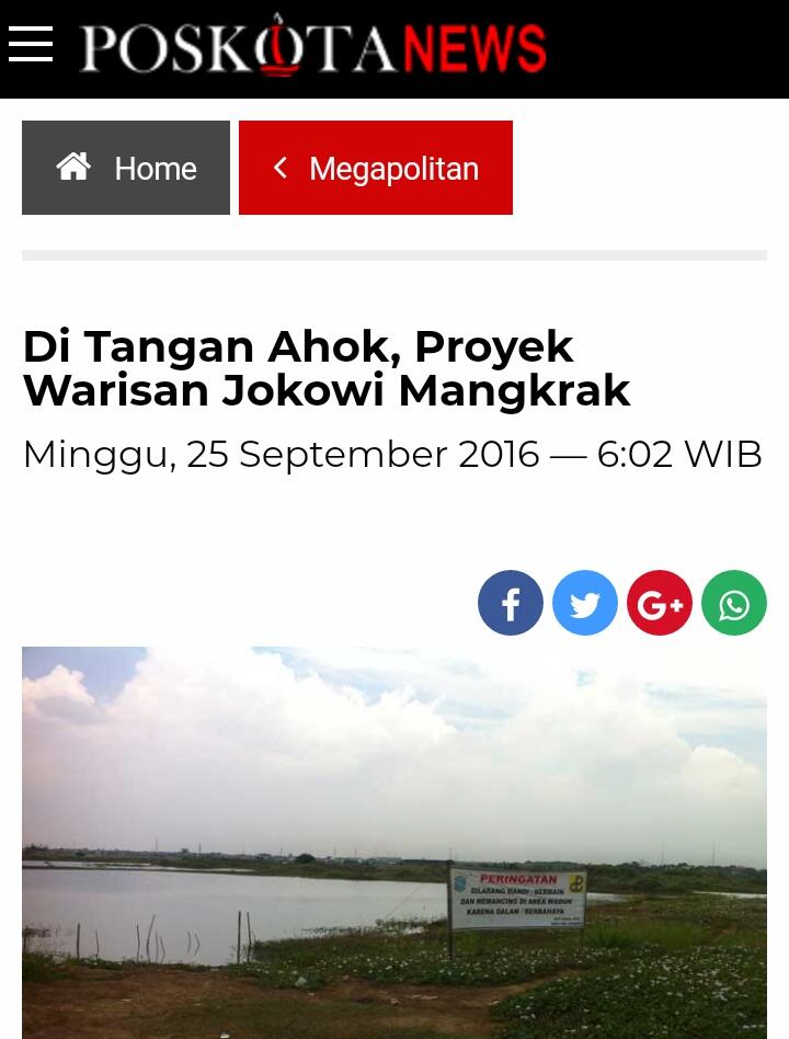 Di Jakut, Tiga Waduk Ditata Jadi Destinasi Wisata