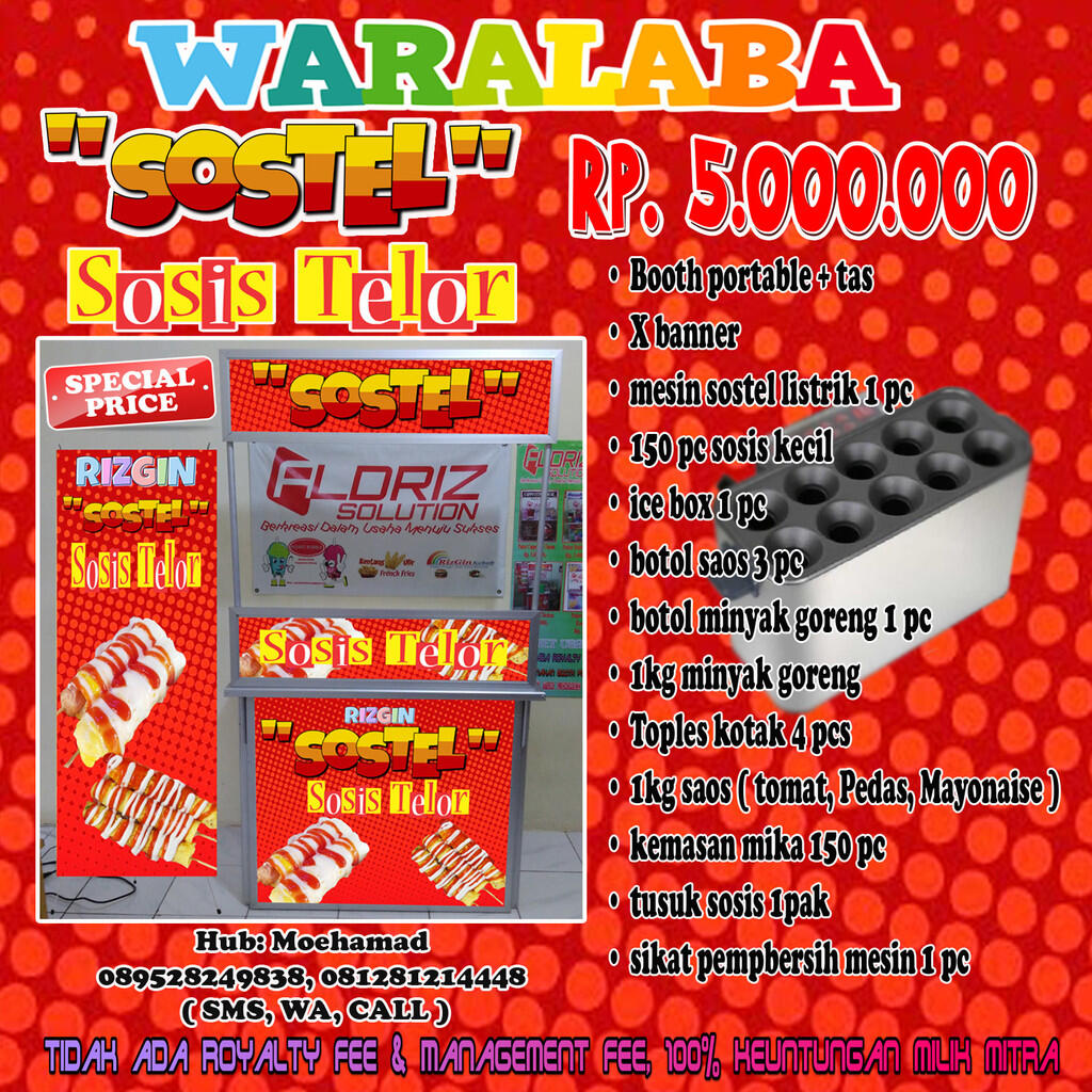 Paket Usaha Makanan SOSTEL ( Sosis Telor )
