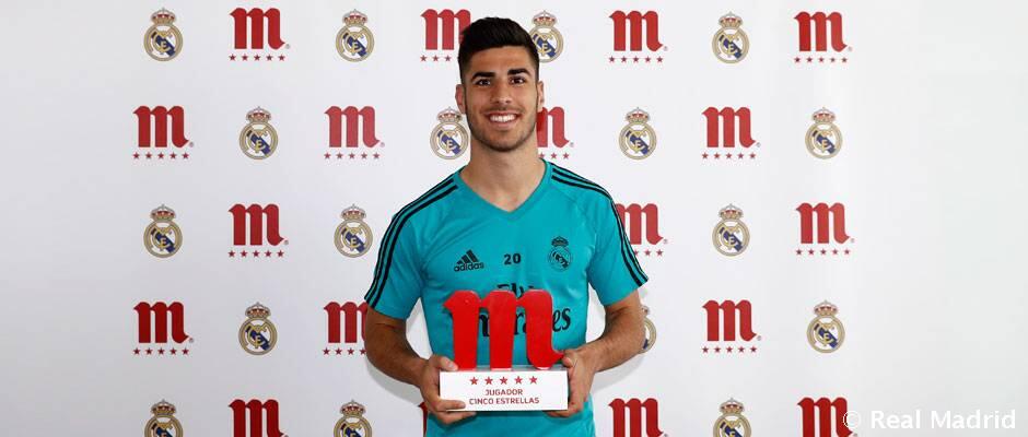 Asensio, pemain Bintang Lima Mahou bulan April