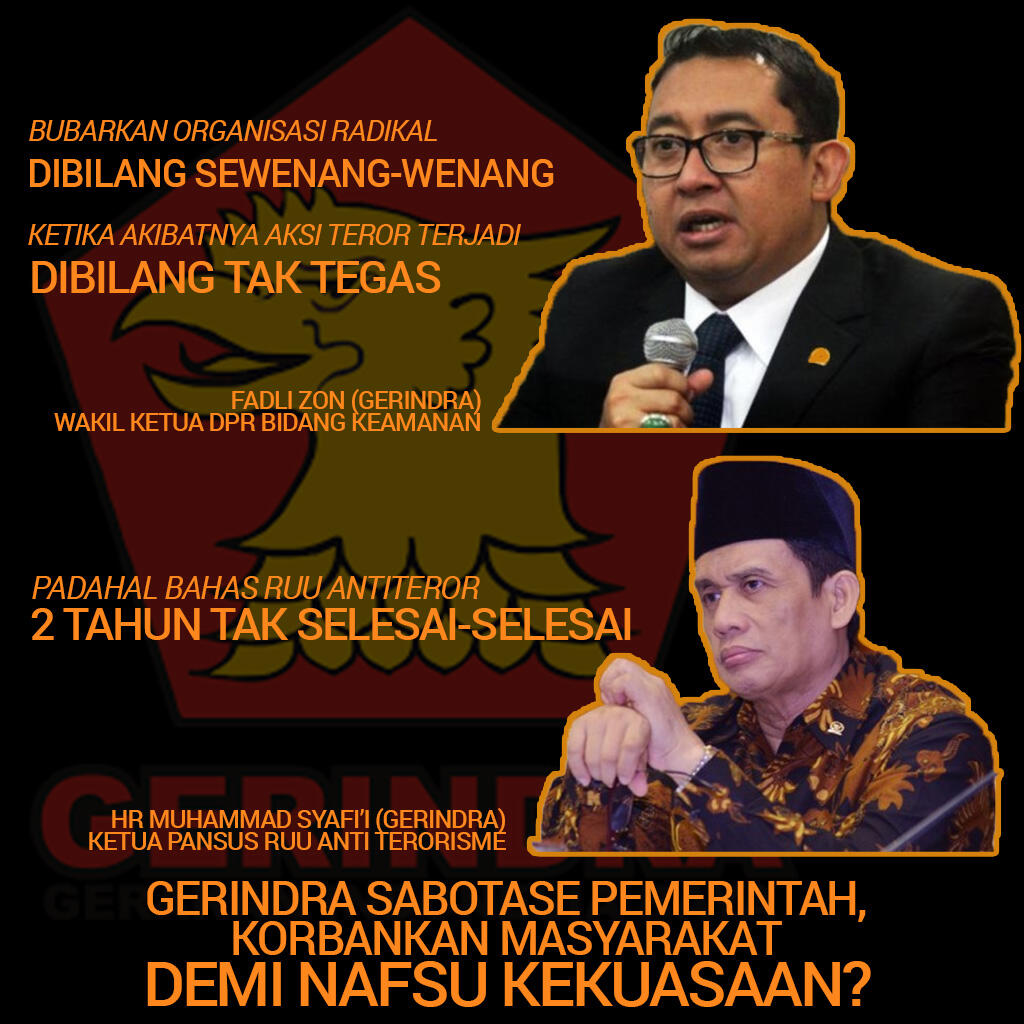 Ini Ciutan Fadli Zon tentang Terorisme, Netizen : Anda Pendukung Teroris?