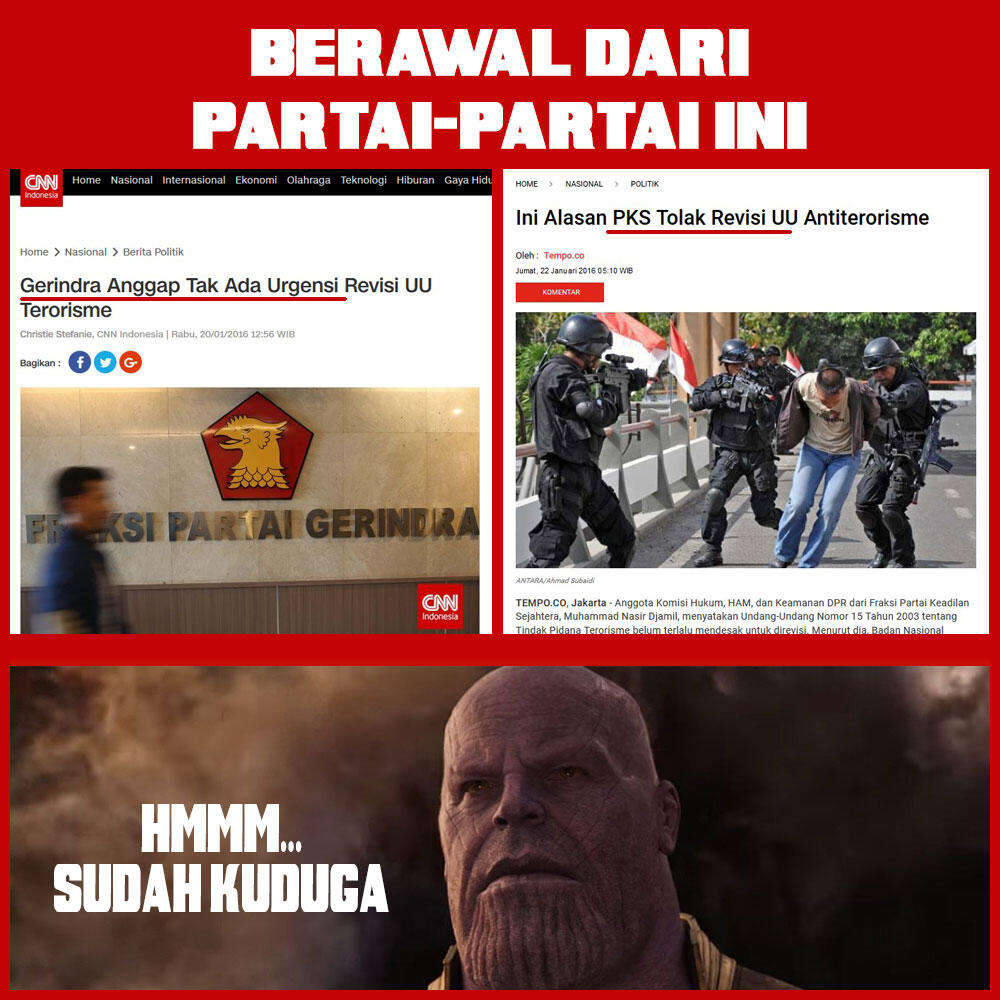 Ini Ciutan Fadli Zon tentang Terorisme, Netizen : Anda Pendukung Teroris?
