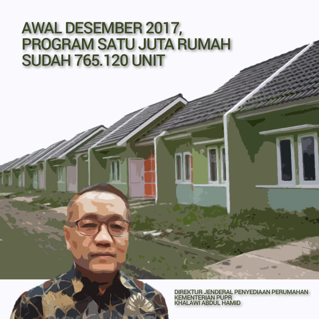 Awal Desember 2017, Program Satu Juta Rumah Sudah 765.120 Unit