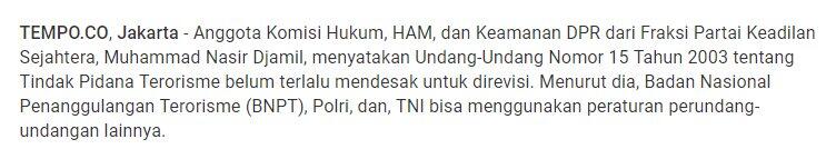 PKS: Bom Surabaya, Kejahatan Kemanusiaan yang Serius