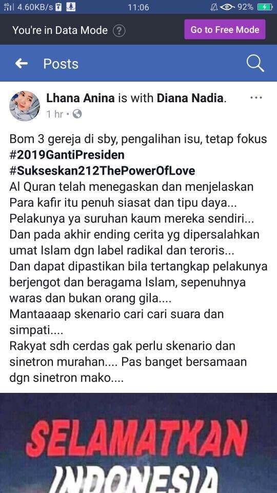 PKS Ogah Ladeni Bom Surabaya Rekayasa, Fokus #2019GantiPresiden