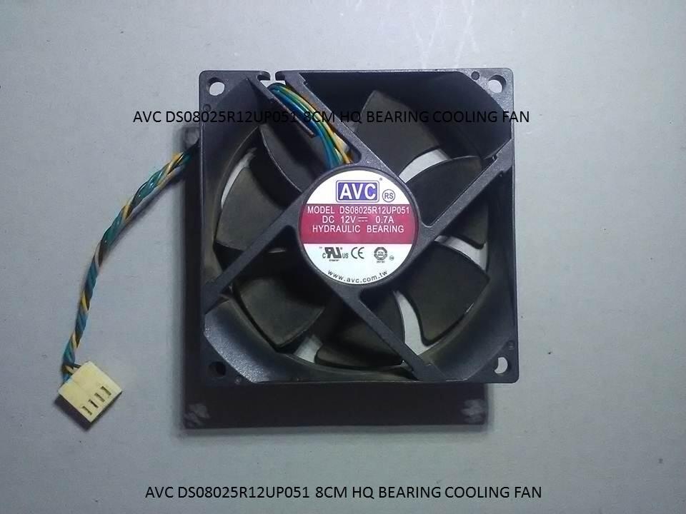 AVC DS08025R12UP051 8CM HQ BEARING COOLING FAN