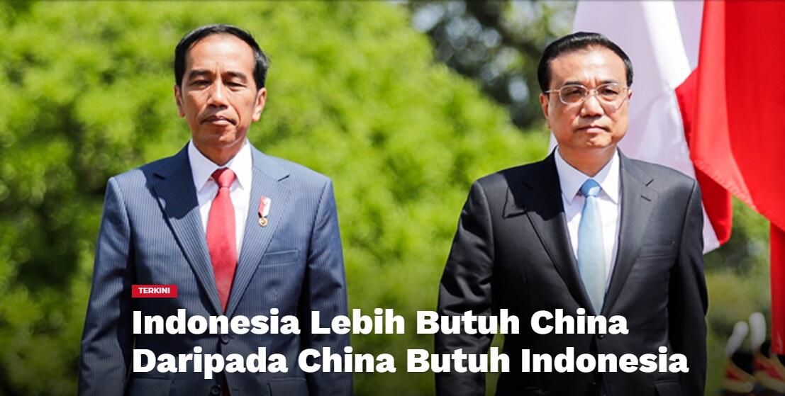 Indonesia Lebih Butuh China Daripada China Butuh Indonesia