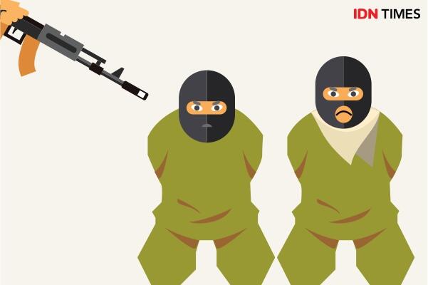 Polisi Tembak 4 Teroris di Cianjur Jelang Teror Bom Surabaya