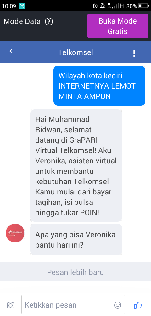 Cs telkomsel sangat buruk dan monoton