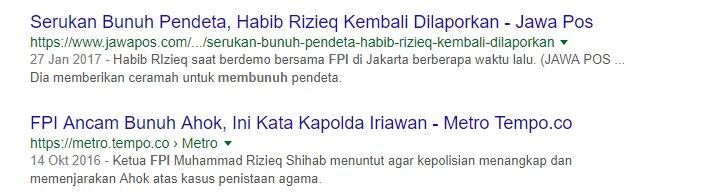 FPI MINTA PUBLIK TAK KAITKAN BOM SURABAYA DENGAN AJARAN AGAMA