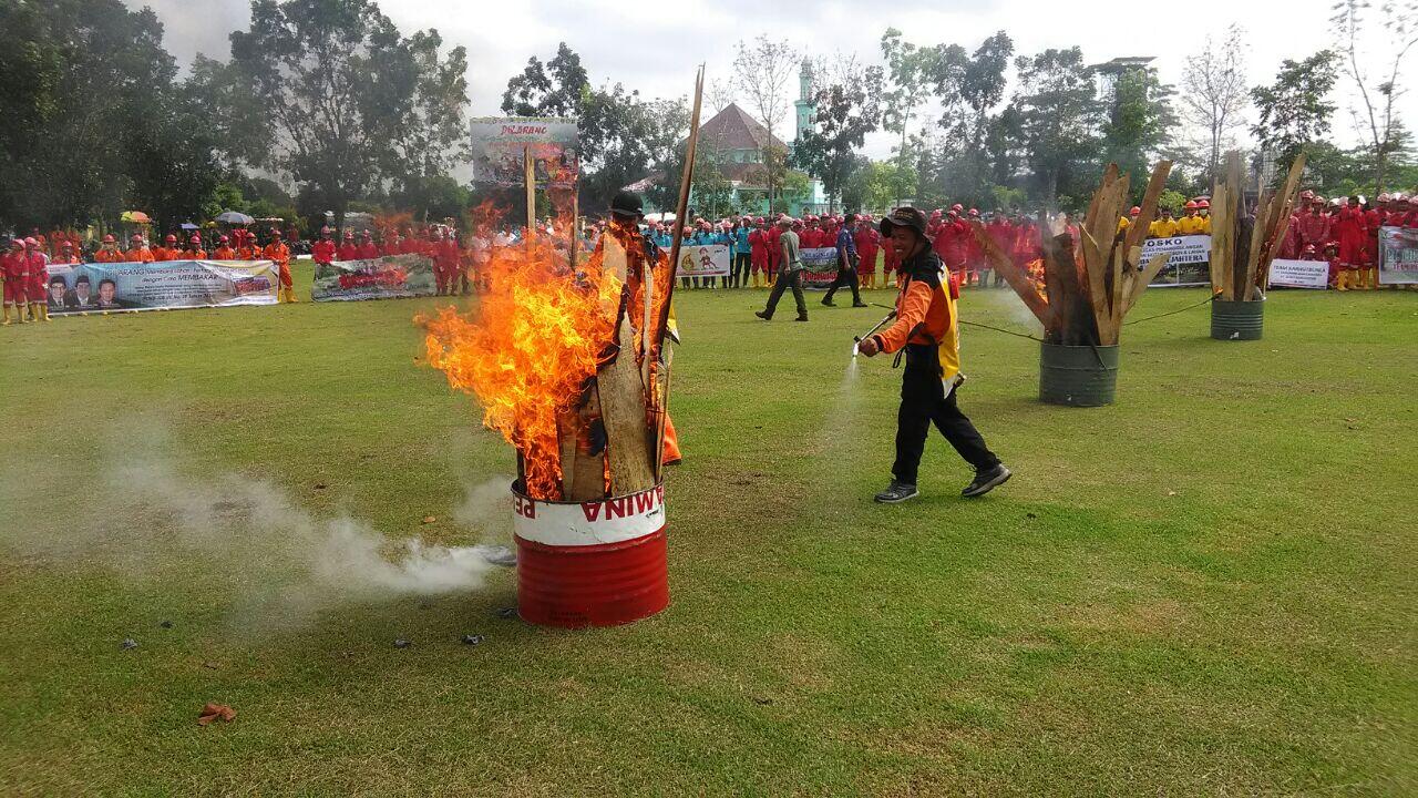 Kapolres Banyuasin Hadiri Apel Gabungan Kesiap Siagaan Karhutlah