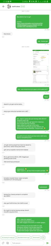 Orang Jawa Timur Sini Kumpul!! Ada seller Toped Yang RASIS nih gan.