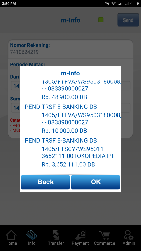 Transaksi Tokopedia