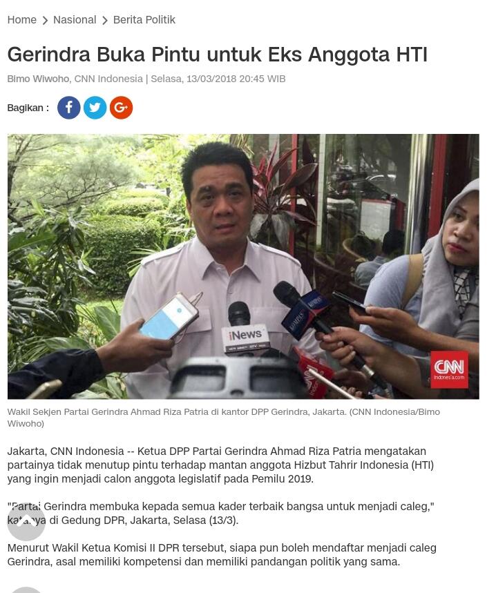 PDIP Jatim: Pernyataan Fadli Zon soal Bom Gereja Surabaya Sesat